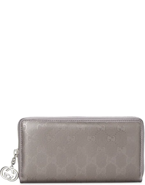 Imprime Coated Canvas Zip Around Wallet