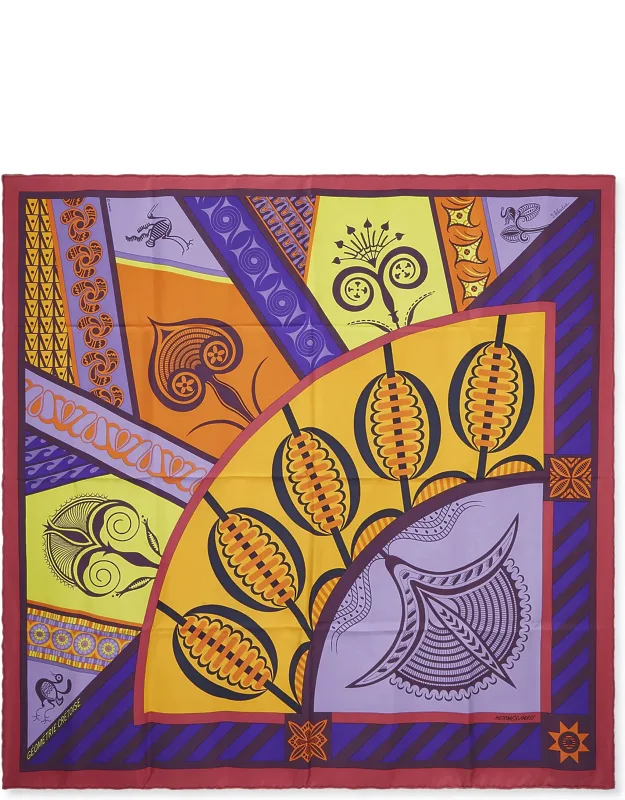 Geometrie Cretoise Silk Scarf