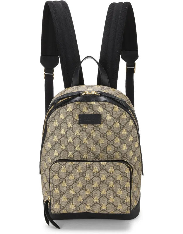 Original Gg Supreme Canvas Bee Backpack Small