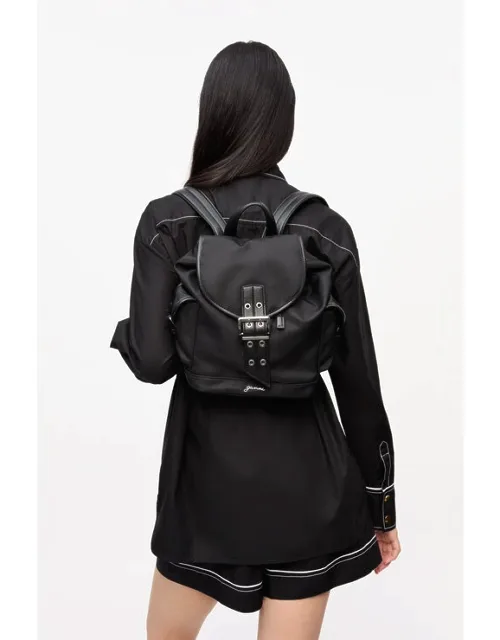 Ganni Small Bucky Nylon Backpack With Recycled Nylon And Adjustable Shoulder Straps