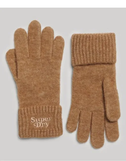 Knitted Ribbed Gloves