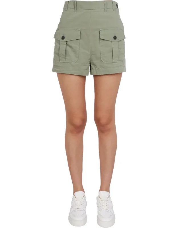 "philippe Model Virginie Shorts With Side Button And Zipper Closure"