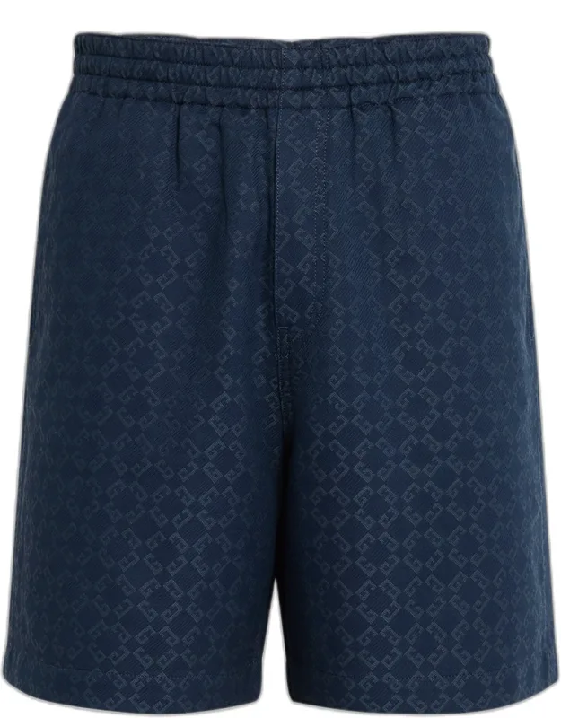 Monogram Denim Shorts