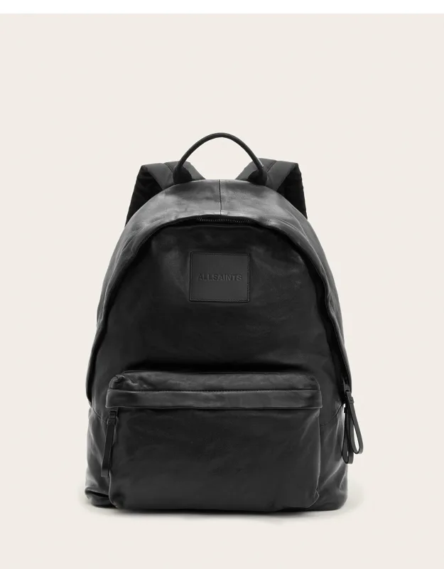 Carabiner Embossed Leather Backpack