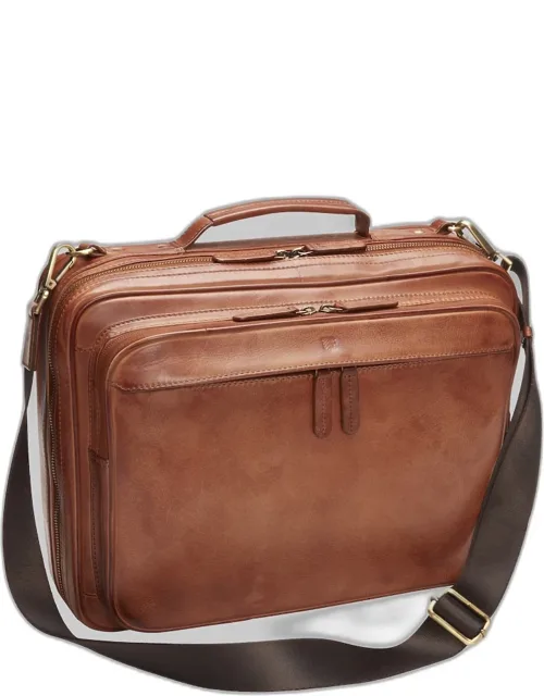 Convertible Leather Briefcase Backpack