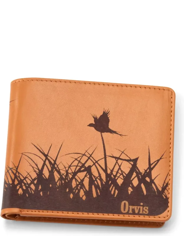 Etched Leather Landscape Wallet