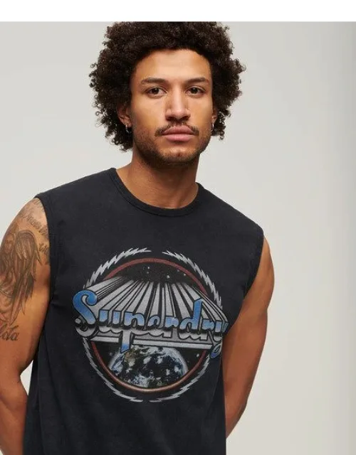 Rock Graphic Band Tank Top