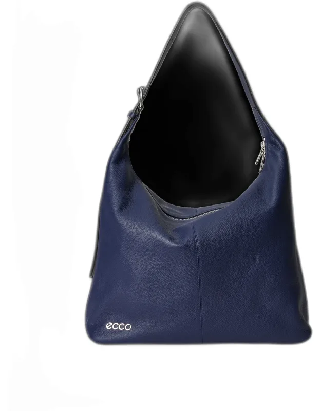 Large Soft Pebbled Hobo - Leather Shoulder Bag