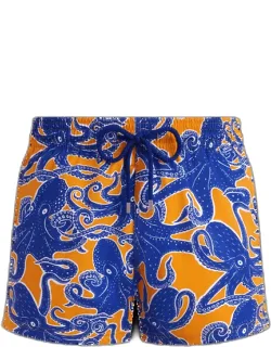 Poulpes - Swimming Trunk - Monrise - Orange With Elastic Waistband And Two Side Pockets