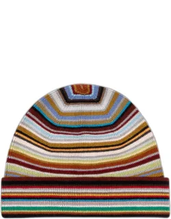 Merino Wool 'signature Stripe' Beanie Hat