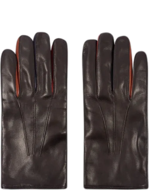 Leather 'concertina' Gloves