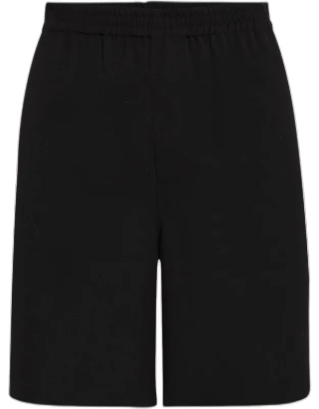 Wool Relaxed Fit Pull-on Shorts