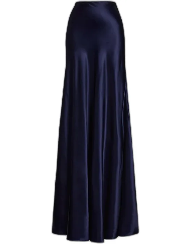 Long Charmeuse Skirt