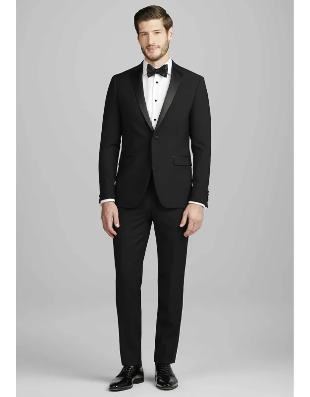 Skinny Fit Wool Blend Tuxedo Suit Jacket