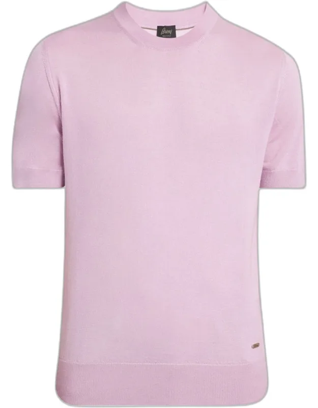 Short-sleeve Crewneck Sweater