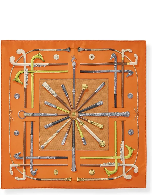 Cannes Et Pommeaux Silk Scarf