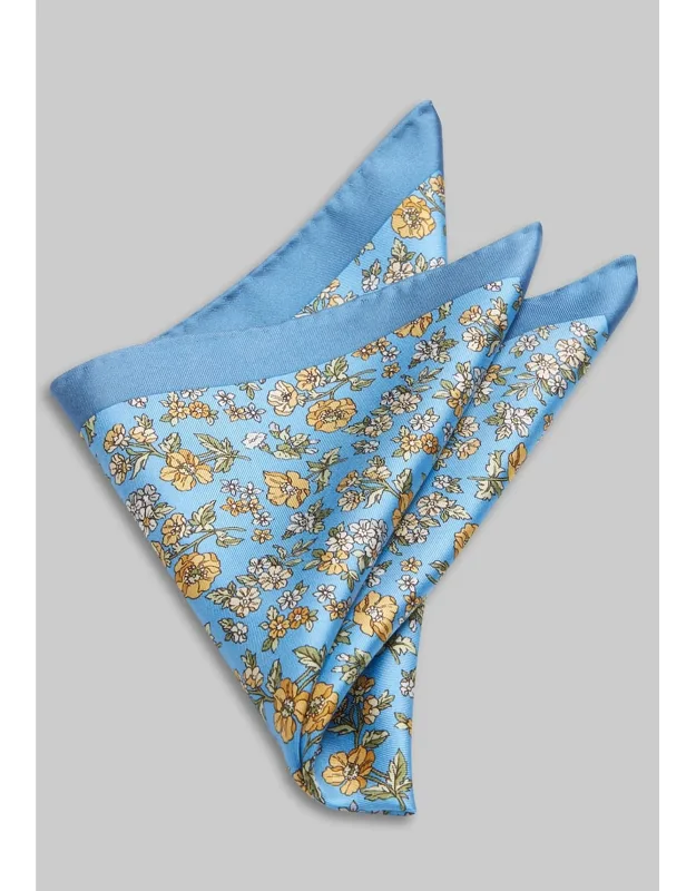 Tossed Flowers Pocket Square