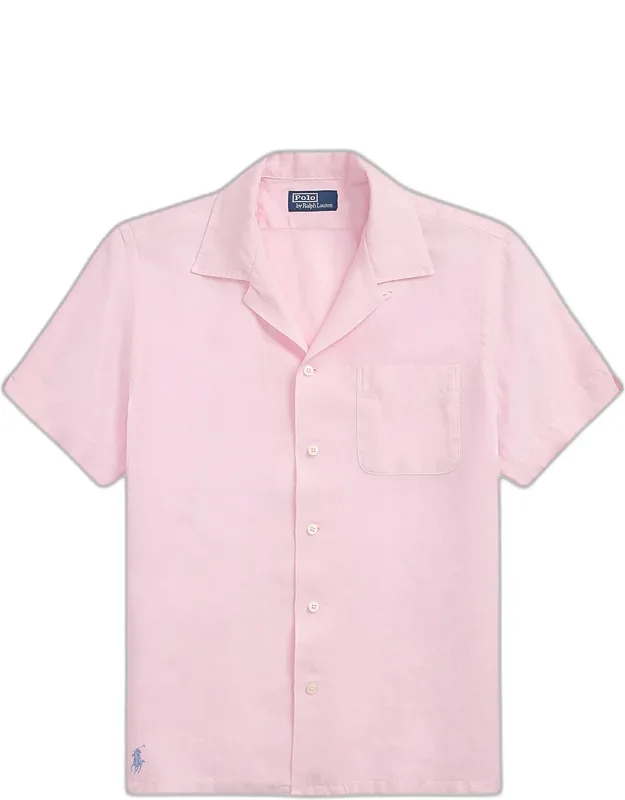 Slub Linen Camp Shirt