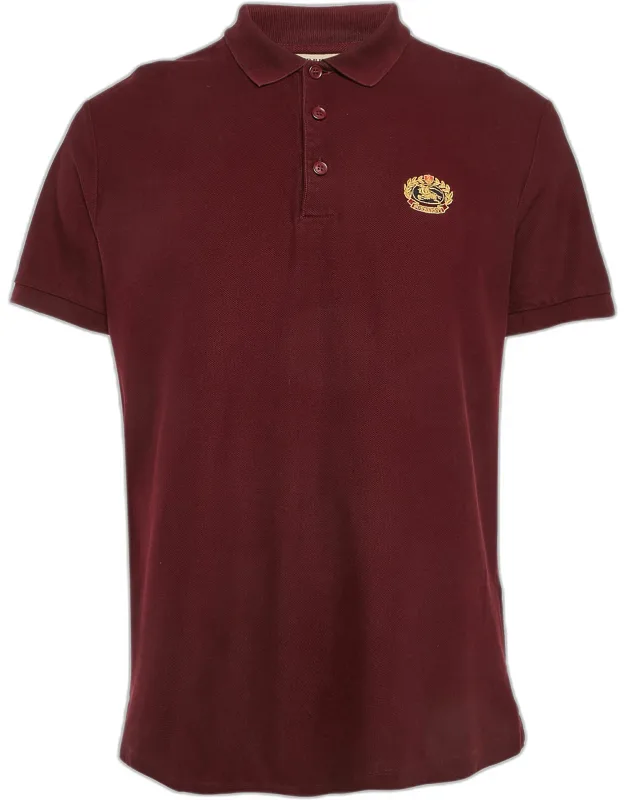 Logo Embroidery Cotton Pique Polo T-shirt