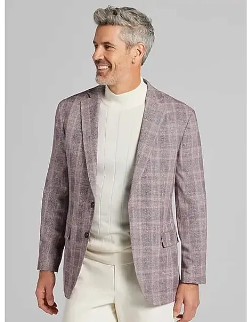 Modern Fit Plaid Sport Coat