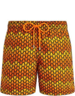 Swim Shorts Herringbone Turtles - Swimming Trunk
