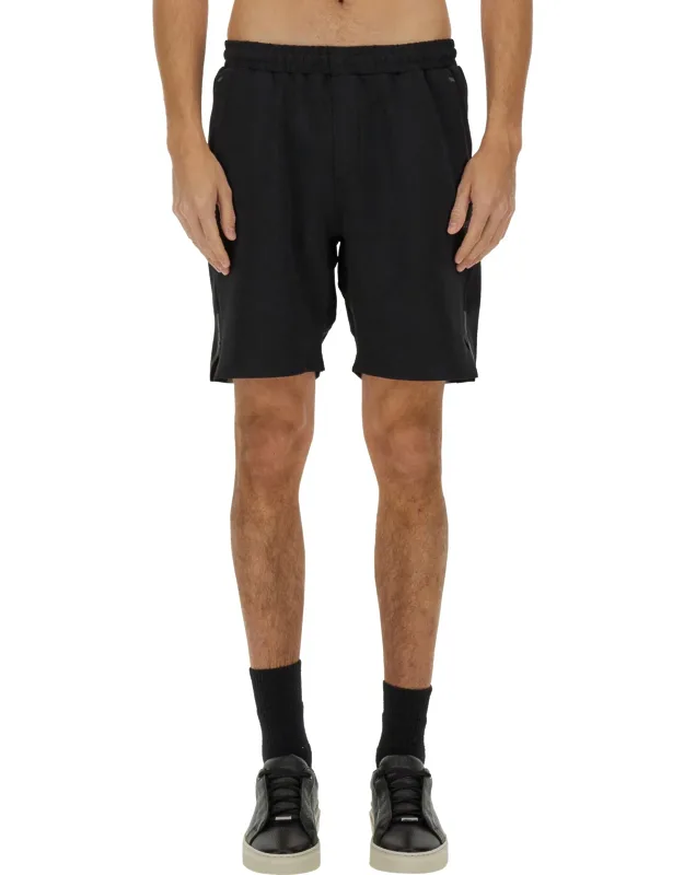 Boss Technical Fabric Bermuda Shorts Made In Vietnam