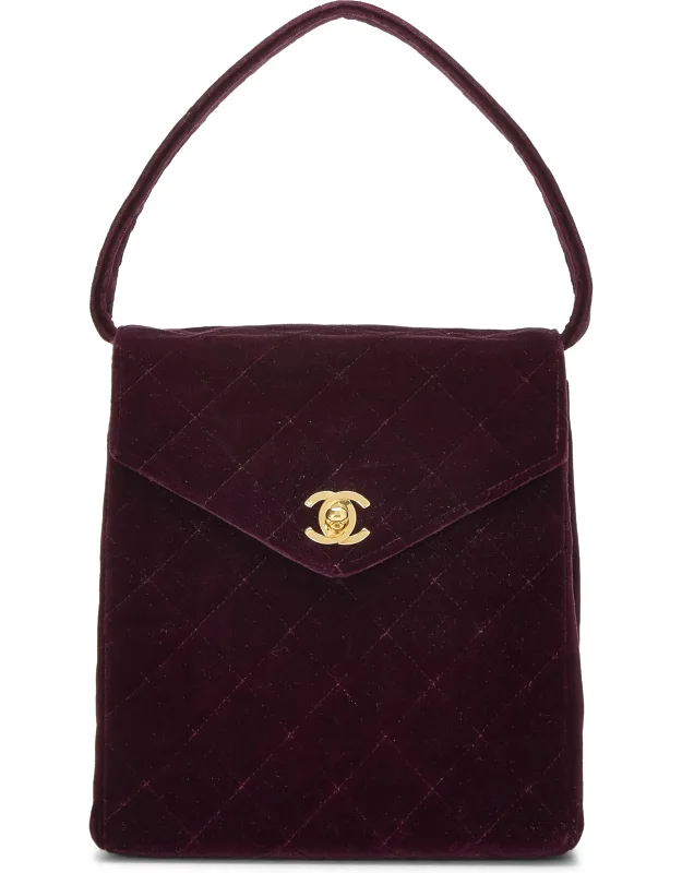 Velvet Envelope Flap Bag