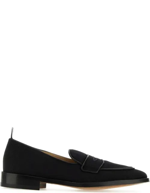Midnight Blue Fabric Loafers