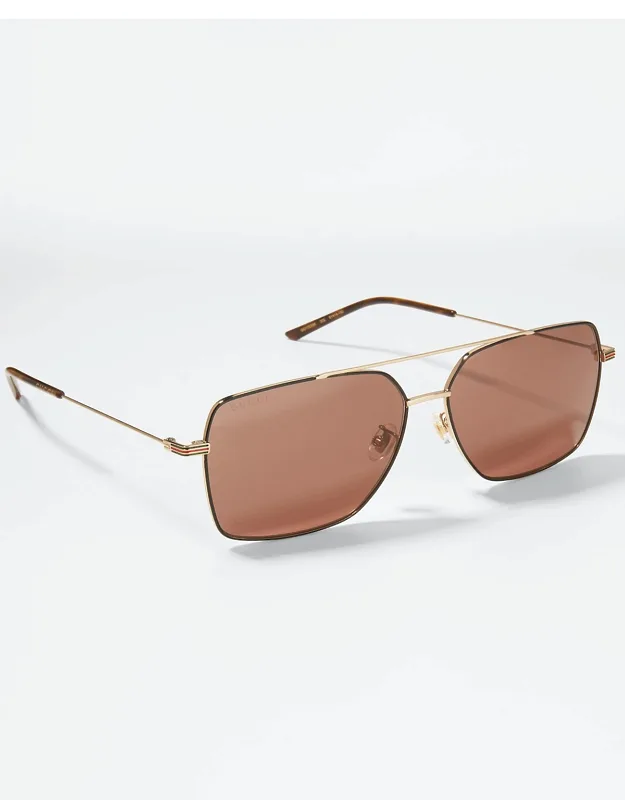 Iconic Web Metal Aviator Sunglasses