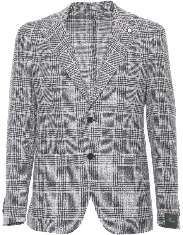 Plaid Patterned Blazer