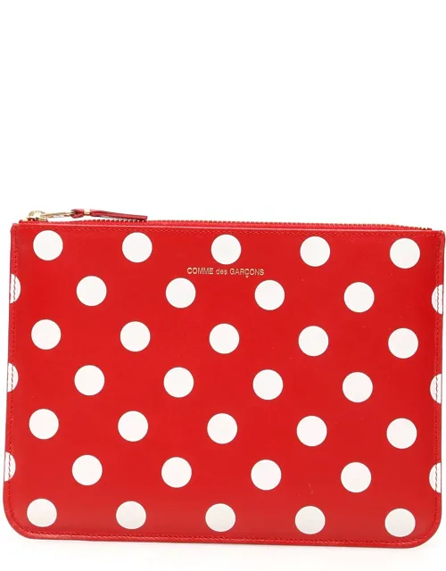 Dotted Print Clutch