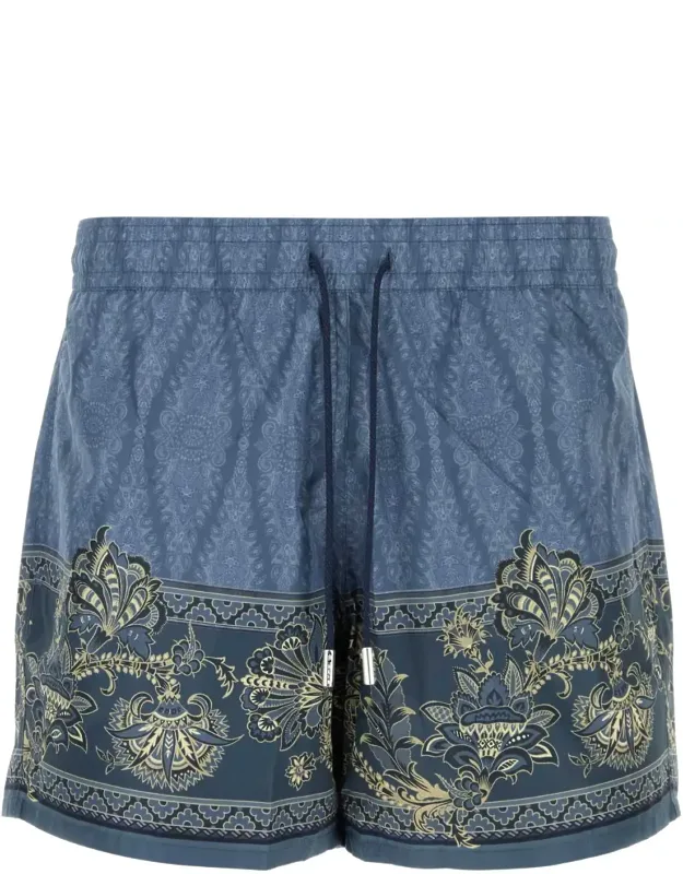 Printed Polyester Swimming Shorts