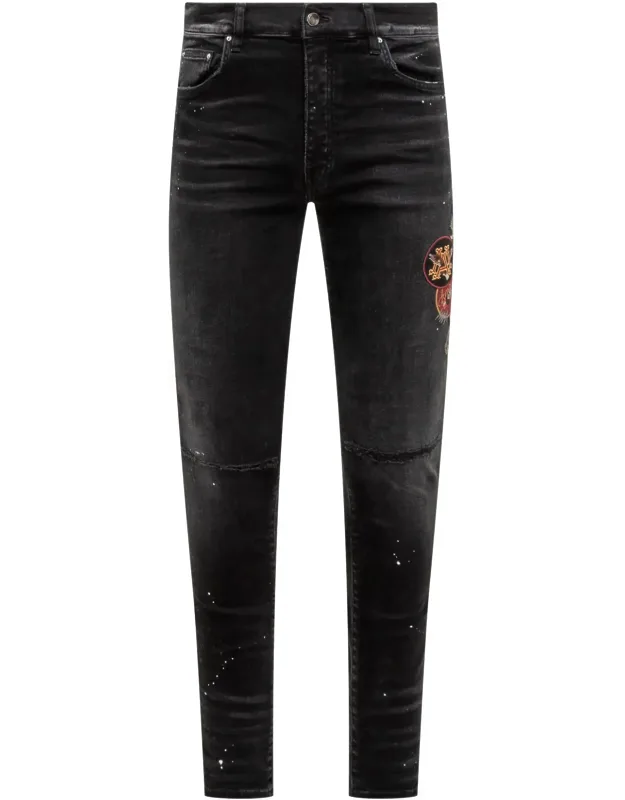 Vintage Patch Skinny Jeans