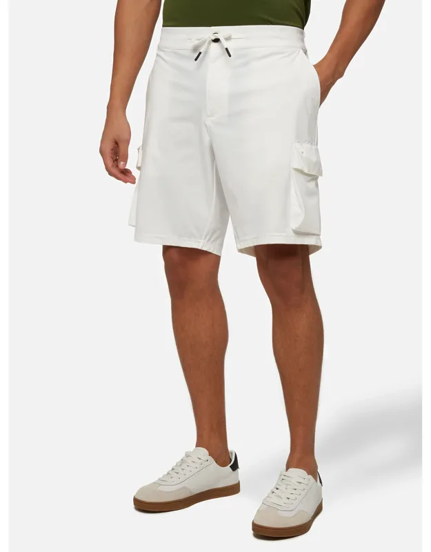 Off-white Technic Fabric Bermuda Shorts
