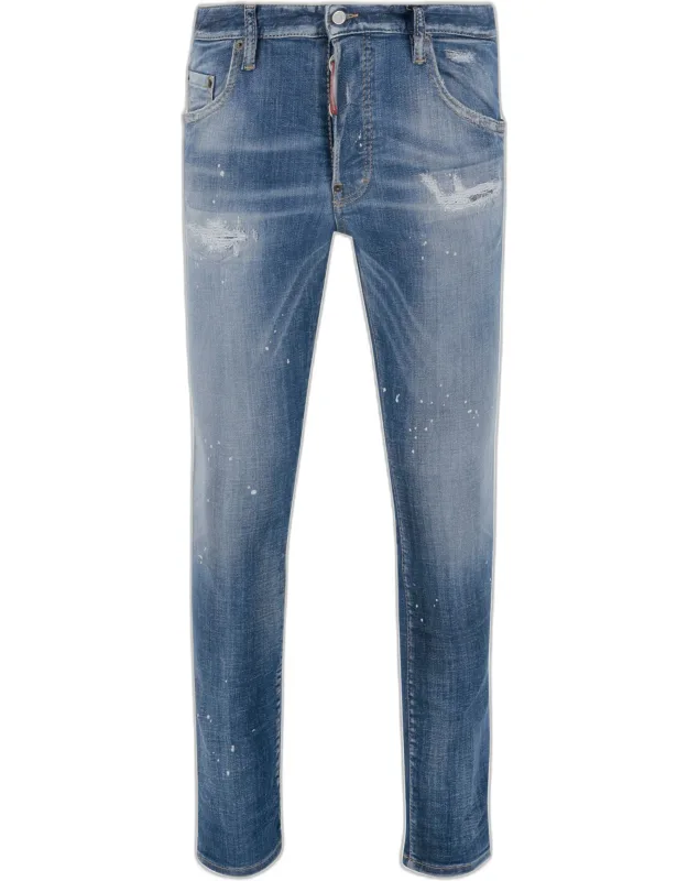 Light Heritage Stretch Cotton Blend Jeans