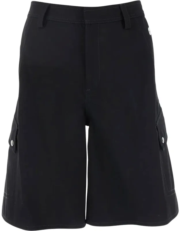 Cargo Shorts With Belt Loops In Cotton