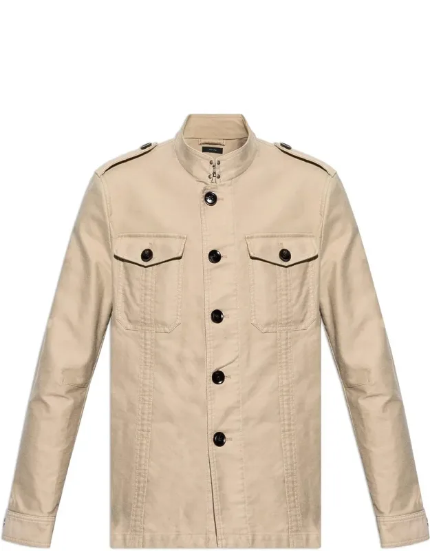 Flap Pocket Shirt Jacket