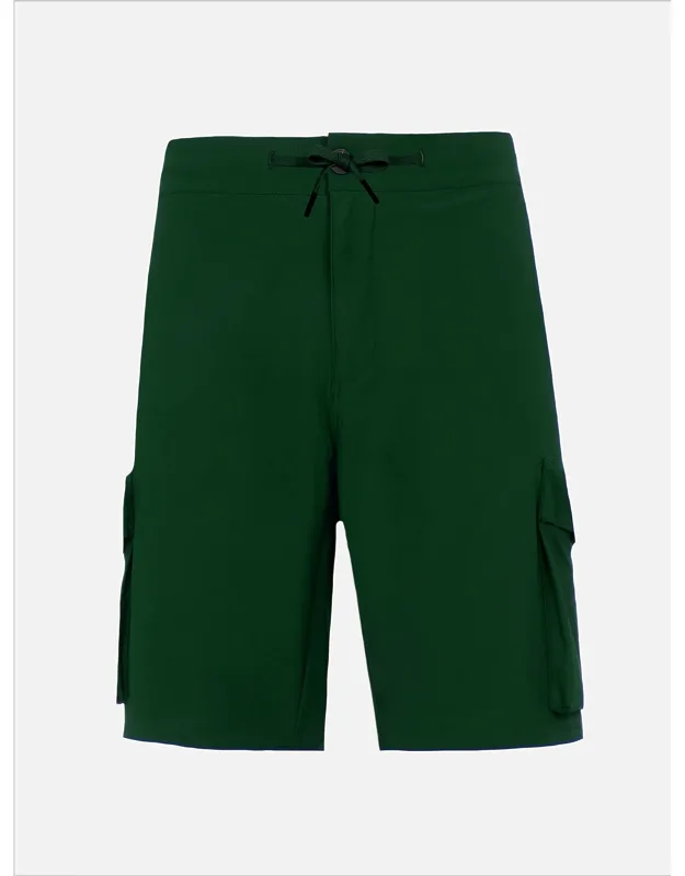 Military Technic Fabric Bermuda Shorts