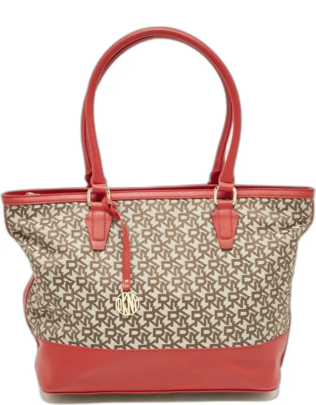 Signature Canvas And Leather Zip Tote