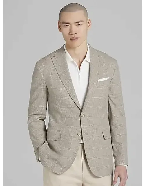 Modern Fit Plaid Sport Coat