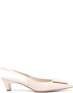 Sandals Kitten Heel Leather