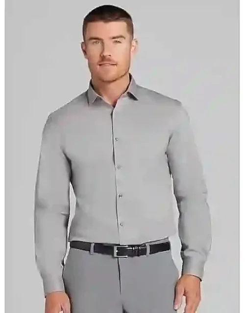 Egara Skinny Fit Dress Shirt With Stretch And Classic Collared Look