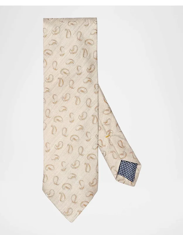 Paisley Silk And Linen Tie