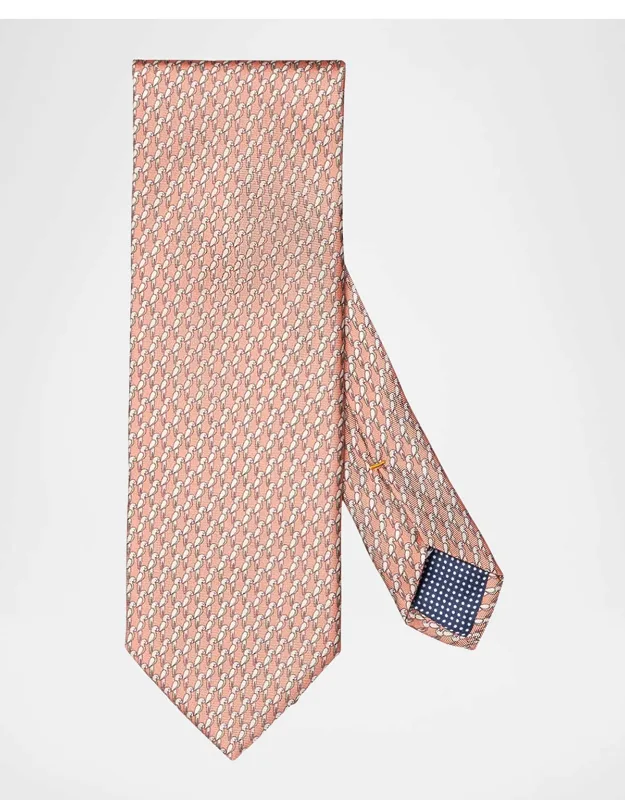 Parrot-print Silk Tie