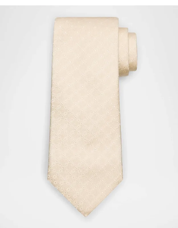 Silk And Cotton Jacquard Tie