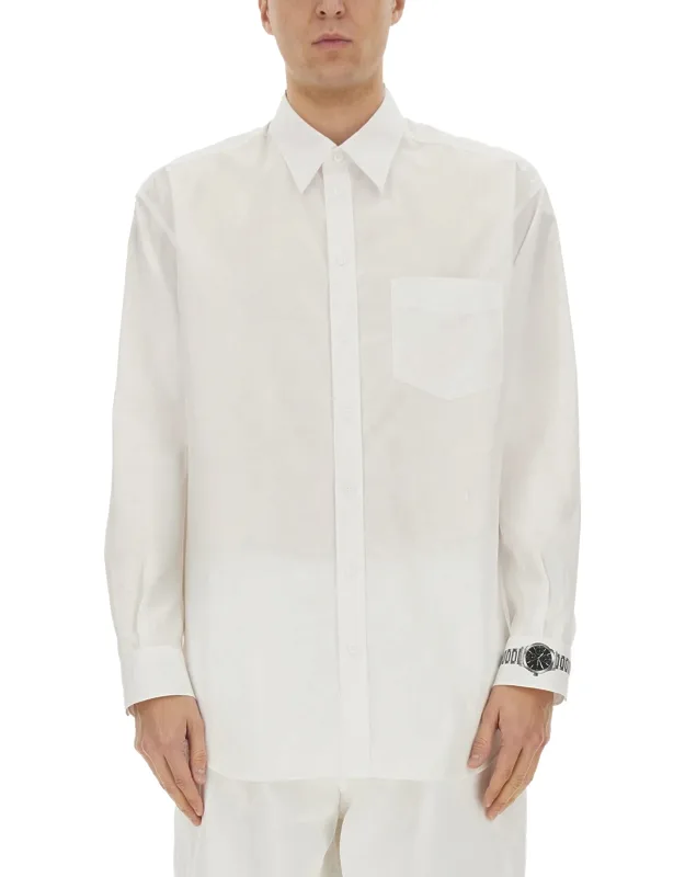 "wristwatch Print Shirt Regular Fit Made In Italy"