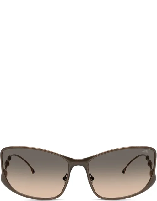 Diesel - Rectangle Sunglasses - Futuristic Metal Design, Bold Rectangular Front