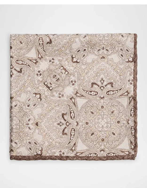 Silk Paisley Pocket Square