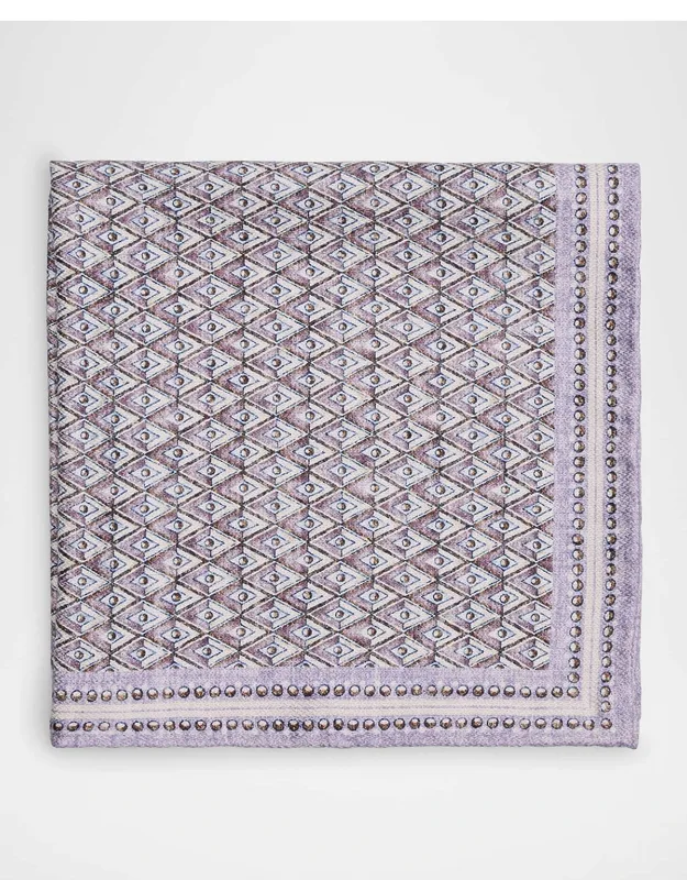 Silk Geometric Pocket Square