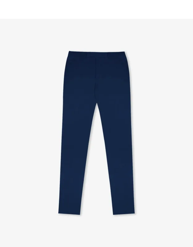 Larusmiani Velvet Trousers Howard Pants With Zip Closure And Vertical Front Pockets